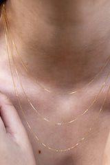 Collier Trilogie en or - Acmée Paris