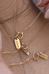 Collier Minimal Marquise or et diamant - Acmée Paris