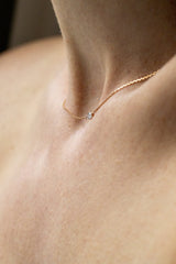 Collier Minimal Marquise or et diamant - Acmée Paris