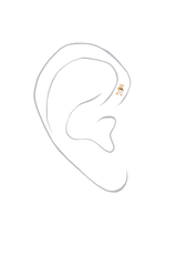 Piercing Double Jeu Princesse or et diamants - Acmée Paris