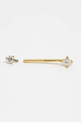 Piercing téton L’Hardie Grand Modèle or et diamants - Acmée Paris