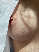 Piercing téton L’Hardie Grand Modèle or et diamants - Acmée Paris