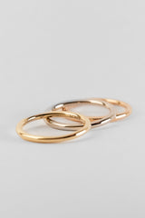 Bague anneaux Ménage à Trois or jaune, rose et blanc - Acmée Paris