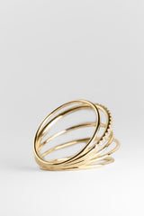 Bague Multiple or et diamants - Acmée Paris