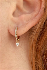 Mini créole diamant brillant Raf - Acmée Paris