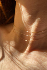 Collier Minimal Marquise or et diamant - Acmée Paris