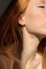 Collier Minimal Marquise or et diamant - Acmée Paris