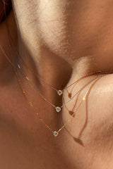 Collier Solitaire Brillant or et diamant - Acmée Paris