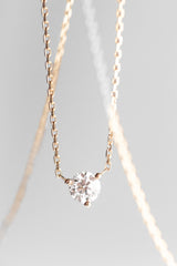 Collier Solitaire Brillant or et diamant - Acmée Paris