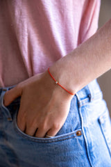 Bracelet fil rouge Folie Douce