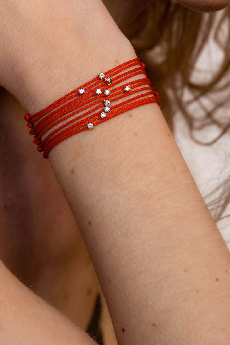 Bracelet fil rouge Folie Douce