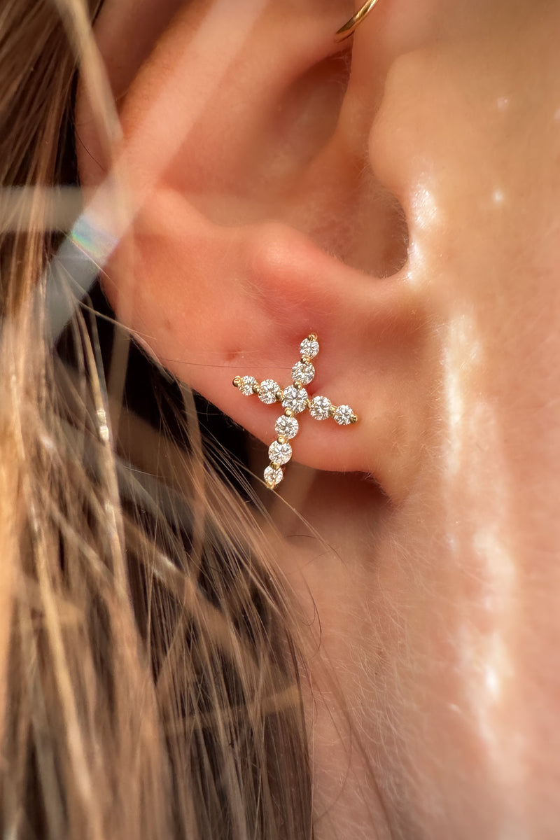 Puce d'oreille Le Sortilège or et diamants